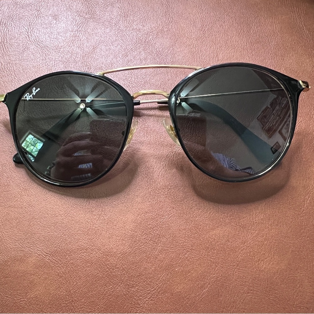 RayBan RB 3546 Black Sunglasses with Gold Frame